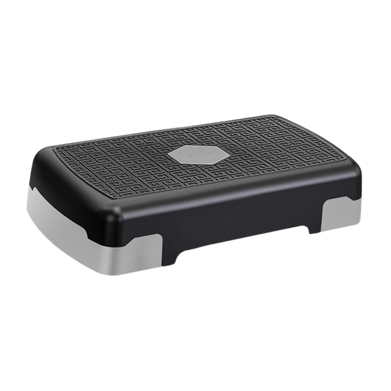 SAZ DEKOR Aerobic Exercise Step Adjustable Cardio Fitness Indoor Workout Step Platform Gray-image-4