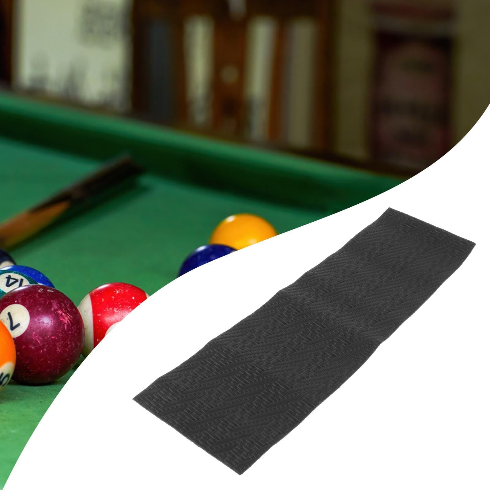 rockible Billiard Cue Grip Cover Woven Pattern Pool Cue Leather Wrap Grip, Black
