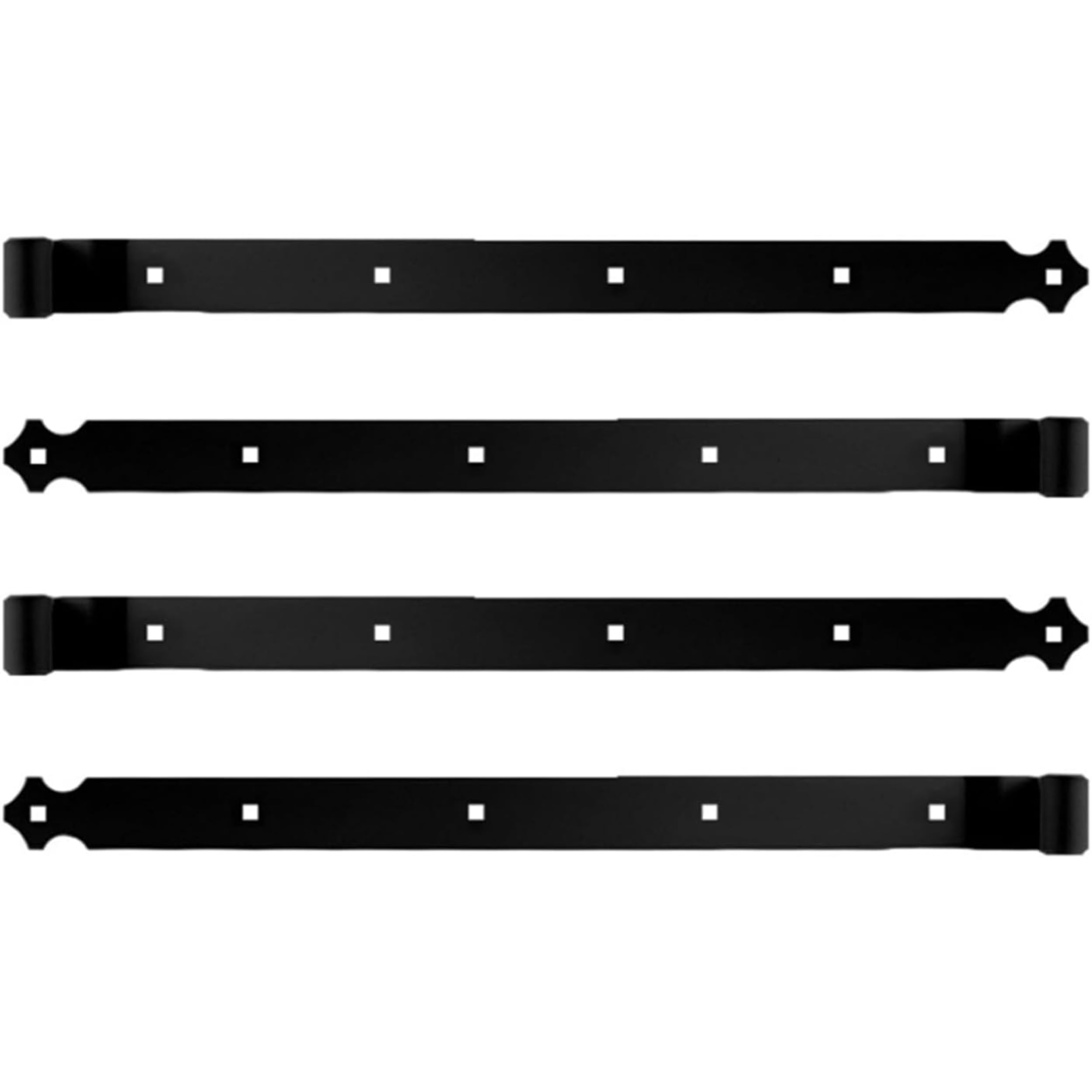 4 Penture Percée - Aluminium - Noir - Longueur 544 mm - Diamètre 14 mm - pour Volet battant - Charnière pour Volet Battant - Fabrication Française