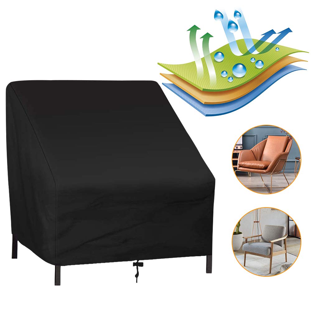 Outdoor Furniture Protection Waterproof Patio Chair Covers - 38x31x29 Inch  UV Resistant Covers, image size:1000x1000
