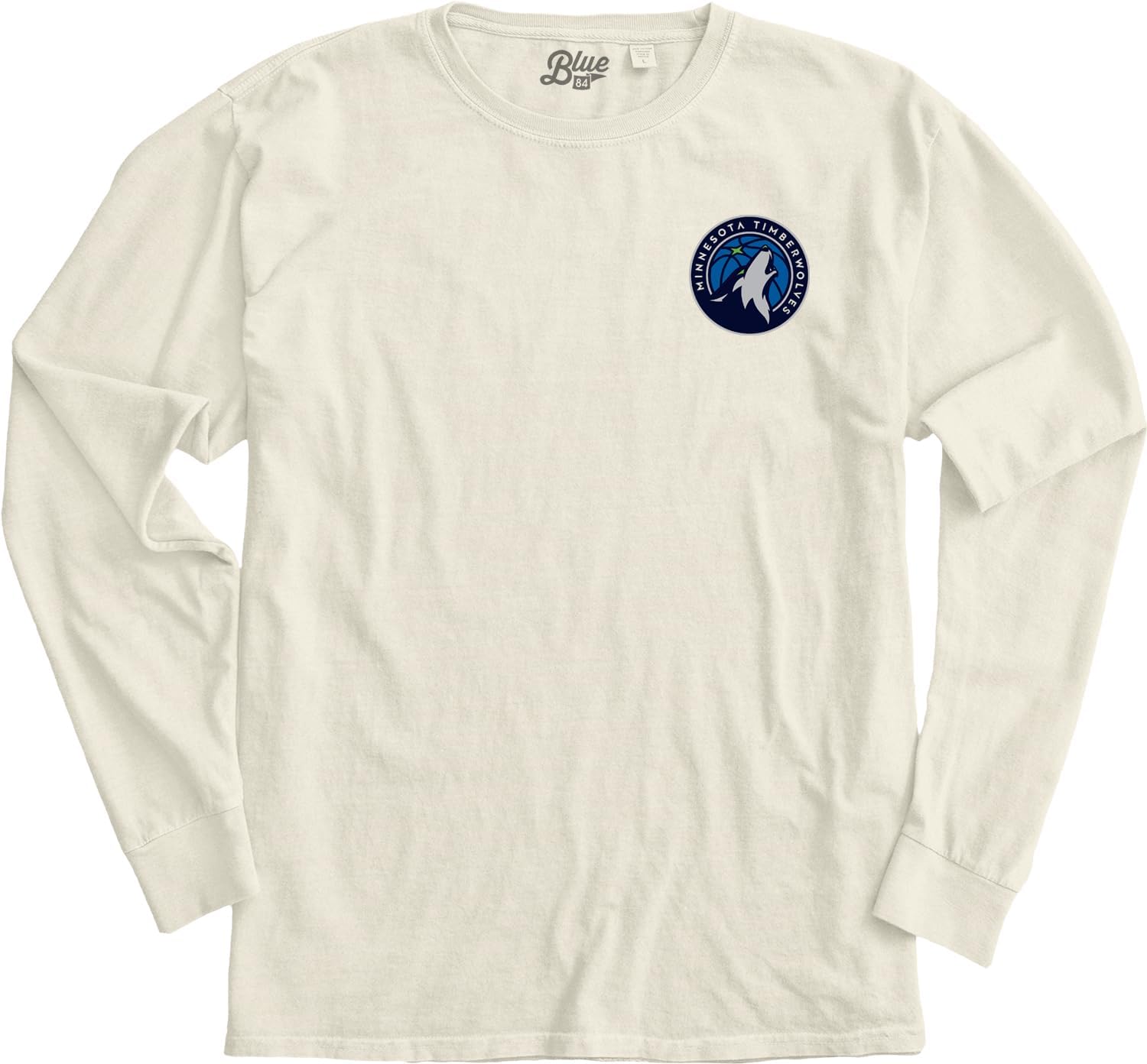 Blue 84 NBA Unisex-Adult NBA Officially Licensed Long Sleeve T-Shirt Ringspun Front/Back Ivory - Image 4