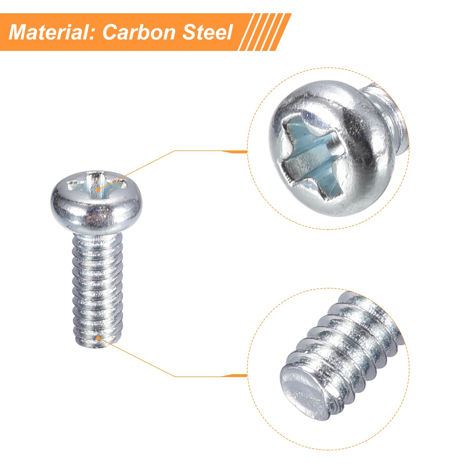 100 Viti Per Lamiera Testa Piatta In Acciaio Inox #8 X 3/4 - Foto 9