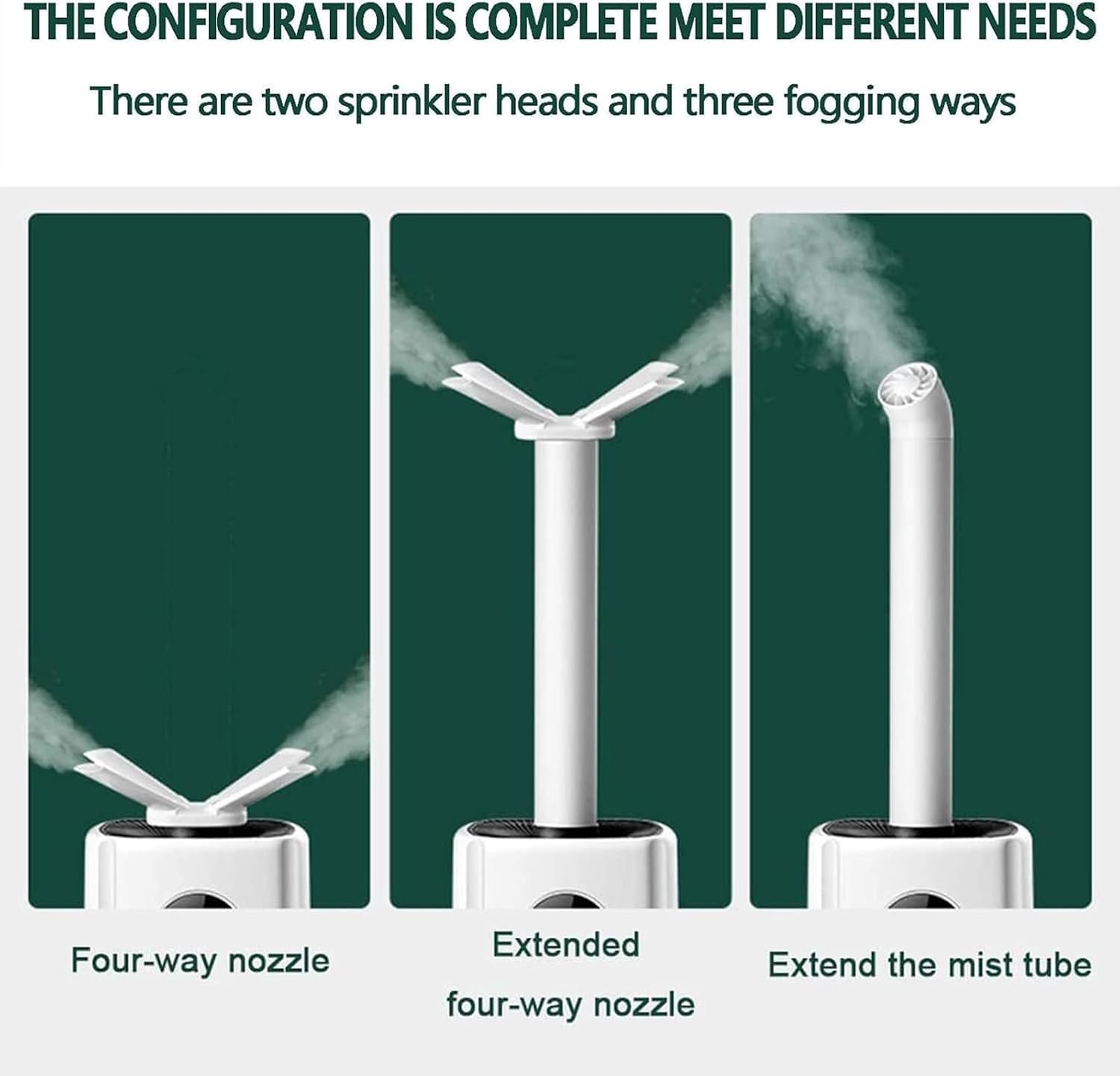 Humidificador Industrial portátil con depósito de Gran Capacidad de 21 litros y caudal de Niebla de 2000 ml/h, Ideal para supermercados y Grandes invernaderos.