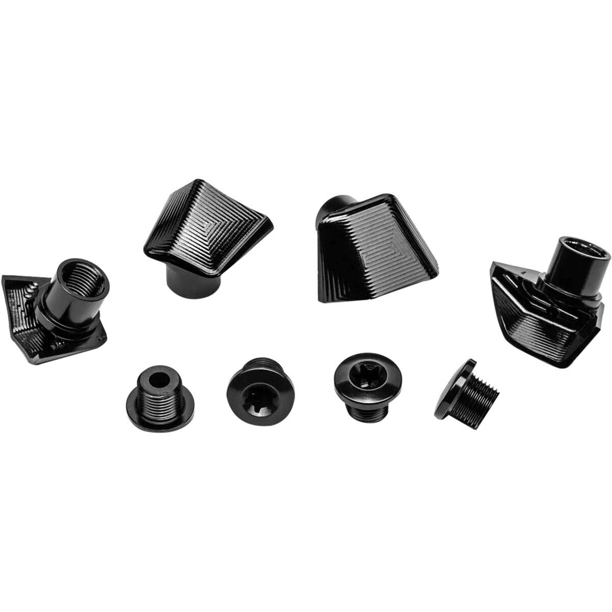 Absolute Black(アブソリュートブラック)ULTCOVERBK UL6800用 クランクボルト+カバー ブラック : ABSOLUTE BLACK (アブソリュートブラック) PREMIUM ROAD OVALアウターチェーンリング  52TPCD110 5アーム用 ブラック : スポーツ＆アウトドア