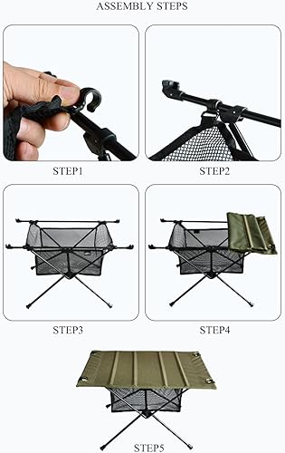 Miniatura 4 de Bolsa de malla colgante Organizador de equipo de camping al aire libre Bolsa de almacenamiento de mesa plegable Bolsa de almacenamiento de picnic