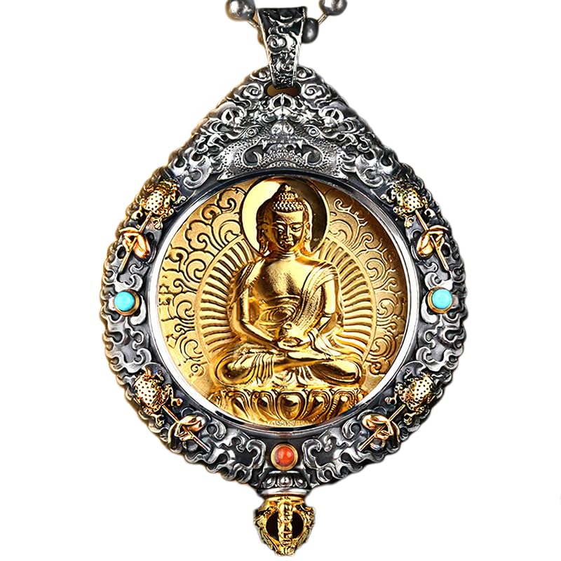 Feng Shui Good Luck Amulet Buddha Pendant Bring You Good Luck,Healthy,Success dad Gifts Lucky charmsLagnlnaoy