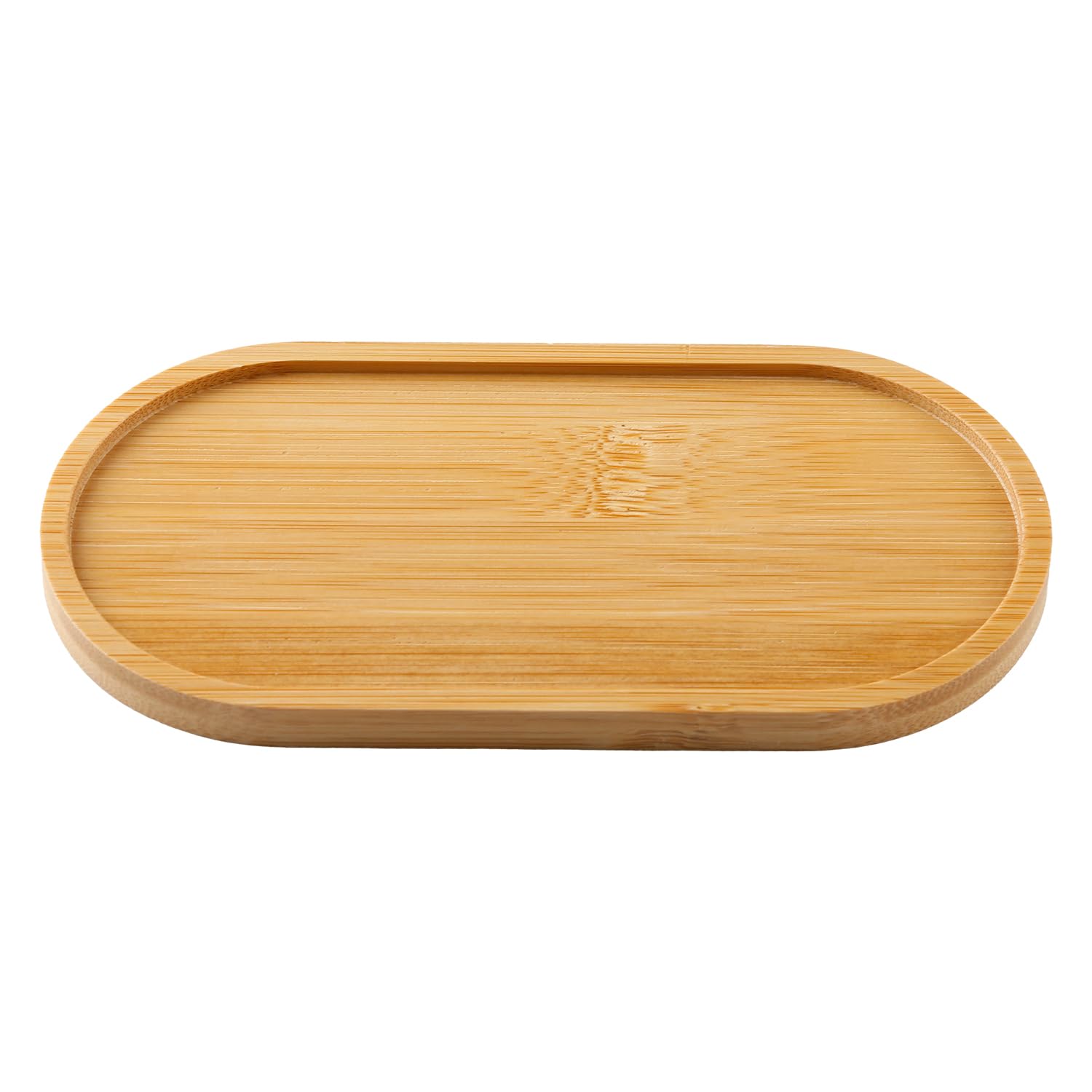 Hopzab Brown Solid Wood Serving Trays,Oval Bamboo Serving Tray,Storage Decorative Trays Made Of Solid, Suit For Jewelry, Tea, Fruit, Snacks, Cake