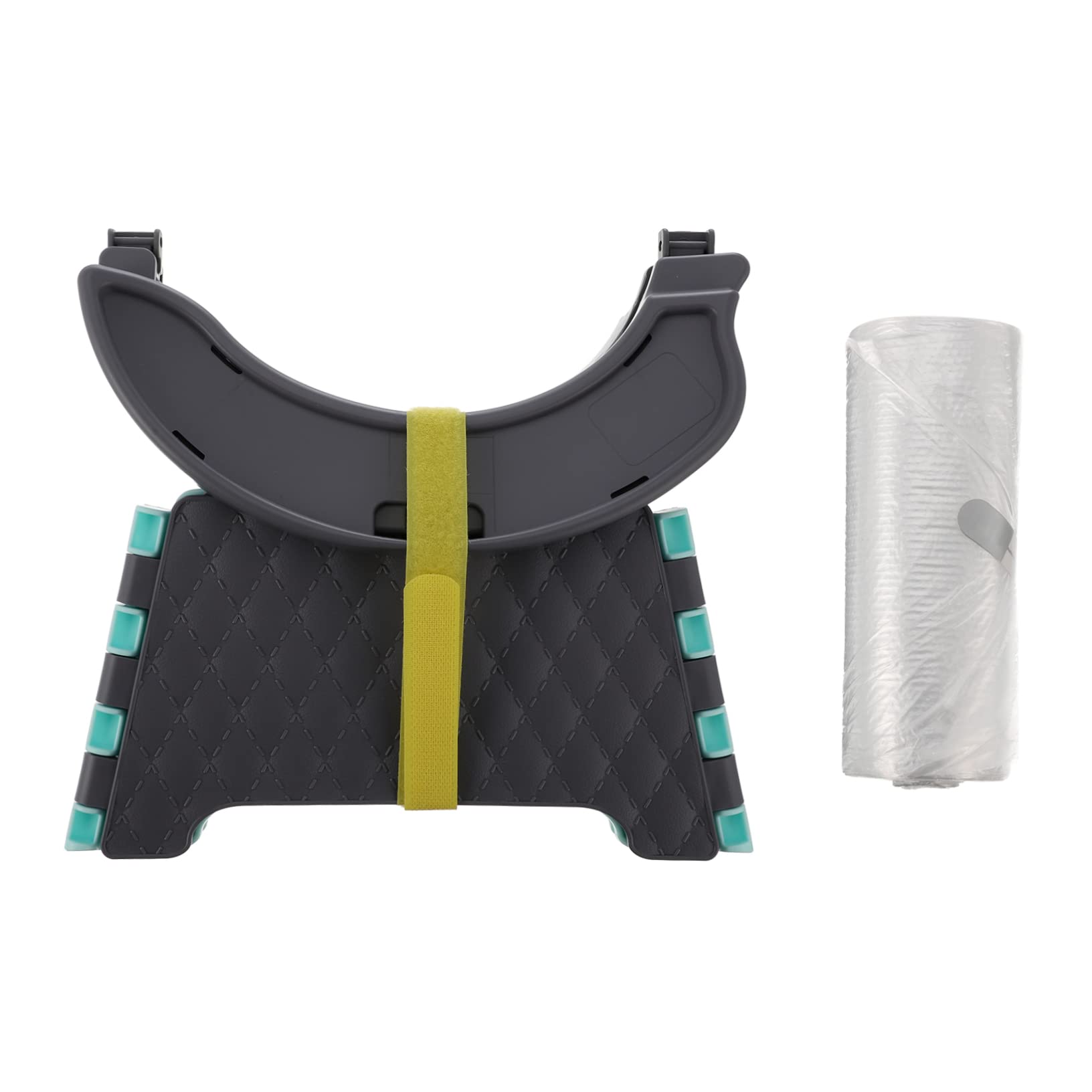 VANZACK 1Set Portable Foldable Toilet for Travel Friendly Potty Training Seat with Cleaning Bags for Home Car and Camping Use Durable and Convenient Design