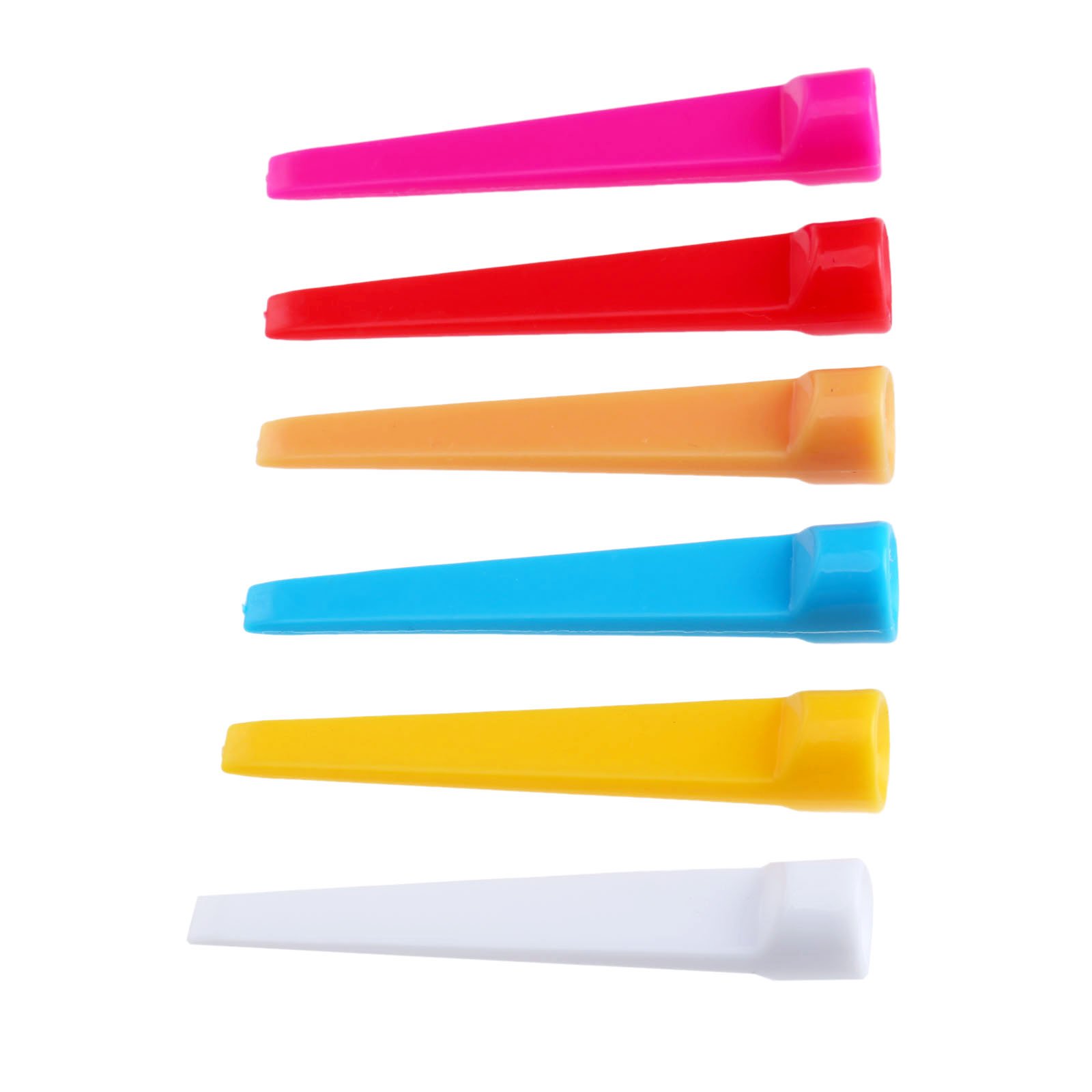 MUXSAMWedge Golf Tees, Plastic 2-3/4 inch 100 Pack, 70mm Long Flat Tee Golf Practice Training Accessories for Men Women Golf Practice Random Color