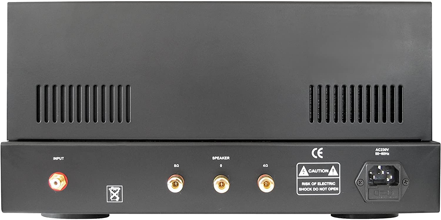 Dynavox VR-80 amplificatore integrato mono a valvole, amplificatore HiFi per un suono valvolare caldo, design vintage con griglia di protezione rimovibile, nero