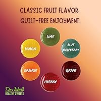 Vista 4 de Dr. John's Healthy Sweets Classic Fruit - Caramelo duro con cero azúcar, sin tintes, a base de plantas, apto para dieta cetogénica, 100 unidades, 1