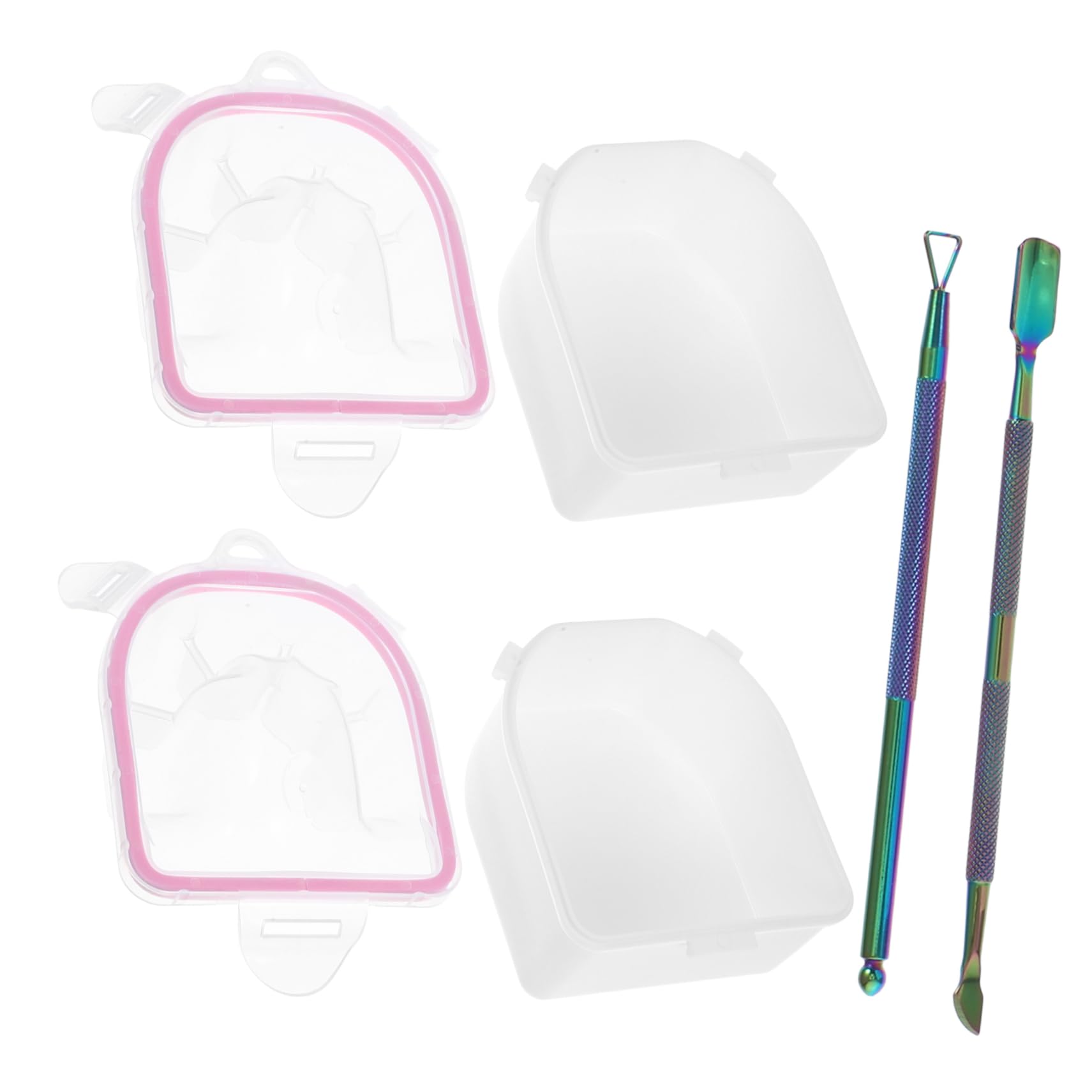 minkissy 4sätze Manikürebowl Set Für Handpflege Teiliges Maniküre-waschschüssel-set Mit Werkzeugen Zur Nagelpflege Für Professionelle Salons Oder Heimgebrauch