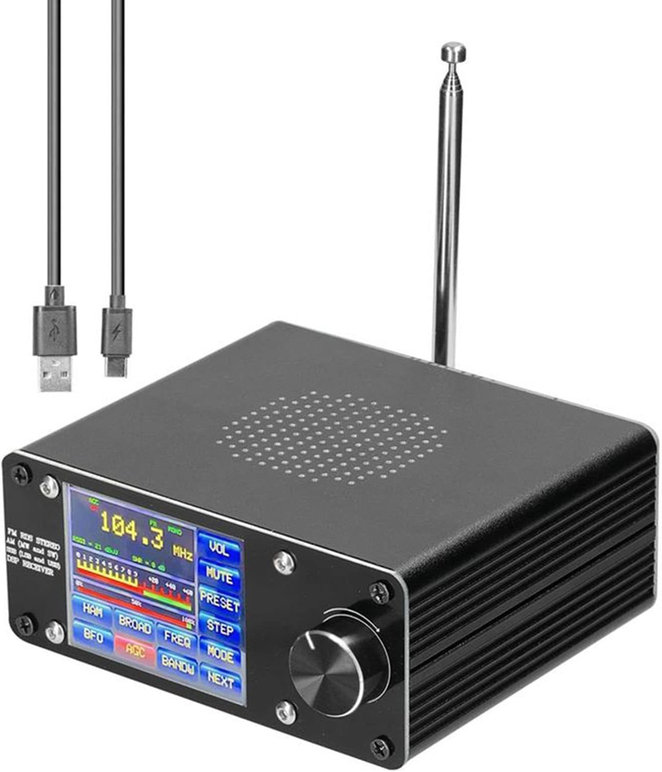 ATS-100 SI4732/SI4735 Full-Band Radio Receiver, ATS-100 SI4732/SI4735 Full Band Radio Receiver FM LW (MW & SW) SSB (LSB & USB)