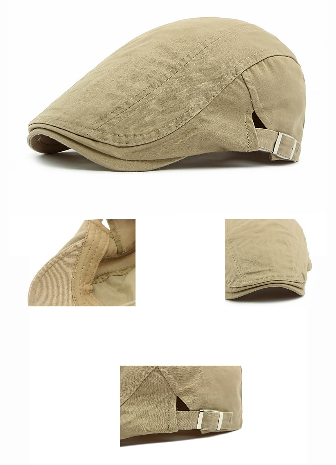 Męskie berety Czapki Męskie Płaskie Regulowane Newsboy Cap Casual Classic Cabbie Cap Gatsby Irlandzkie Czapki