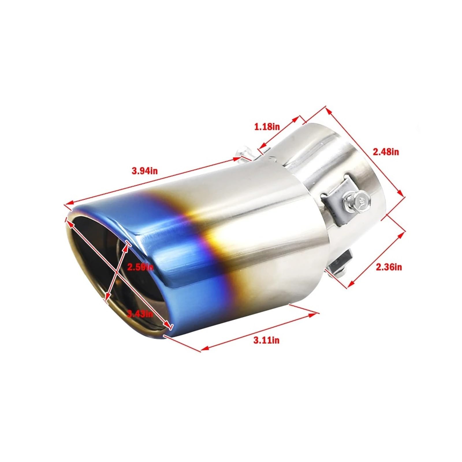 UTOYA Exhaust Muffler For Alfetta For Alfa For Berlina For - View #2