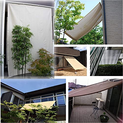 Toldo vela de sombra rectángulo 1.5x3.8m blanco impermeable para terraza exterior 3