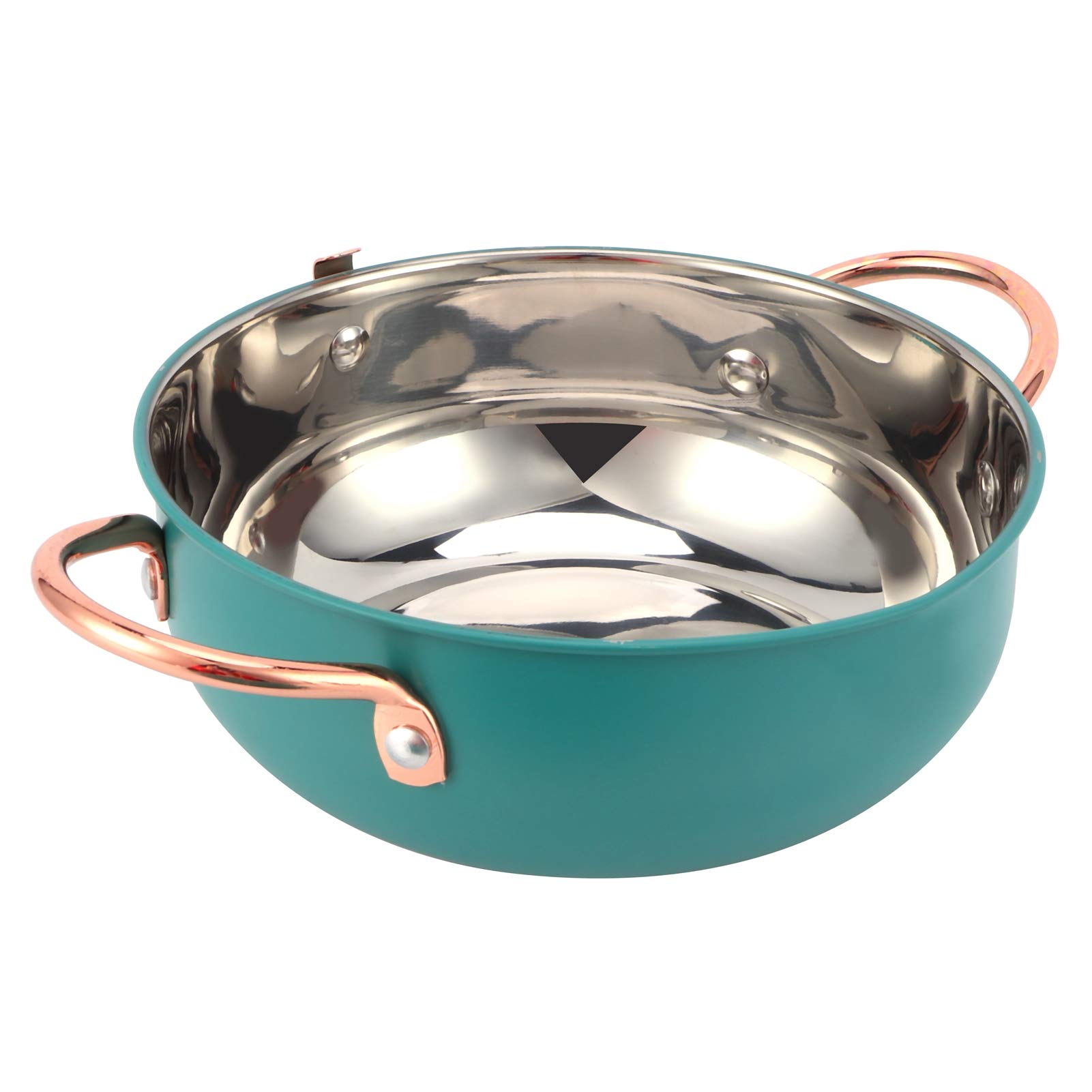 Buy BELECOO WAYUTO Tempura Deep Fryer Pot With Thermometer And Oil Drip Rack Lid For Chicken French Fries Fish And Shrimp Upgrade Kitchen Fryer Stainless Steel Oil Frying Pan Green 4800 Ml