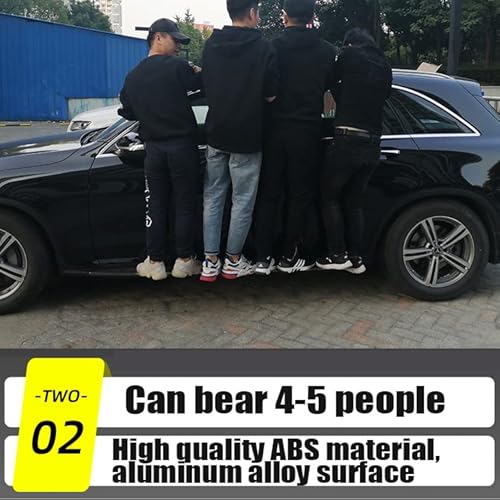 Black Side Step Fits For Mercedes Glc X254 2023 2024 Double Cab Rails Running Boards Nerf Bars #TOP3