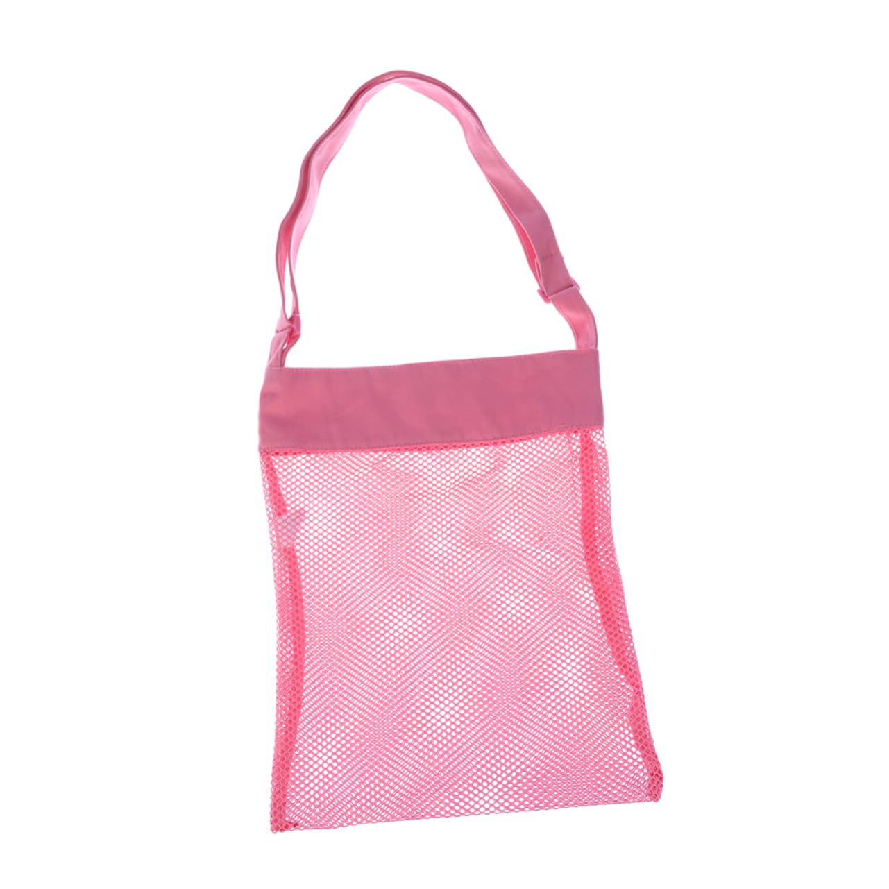 HEMOTON bolsa de juguetes de arena bolsa de malla bolso de mano grande bolso de malla bolsa de playa de malla bolsa de juguetes de playa un hombro bolsa de almacenamiento niño rosa