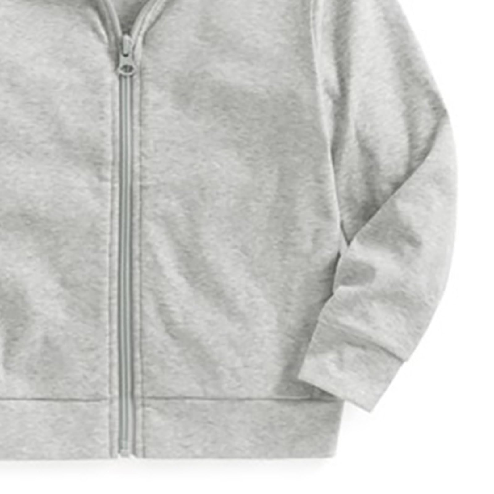 Felpa Zip Cappucciata Tinta Unita Ragazza, Tessuto Soffice Elegante | Colore Base Neutro Facilmente Abbinabile A Qualsiasi Bottom, Chiusura Lampo Pratica Per Veloce Vestibilità, Ideale Per Scuola