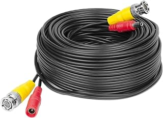 20m Professional Copper RG59 BNC Video and DC Power CCTV Cable for 8MP 5MP 4MP 3MP 2MP 1080p Full HD CCTV Security System