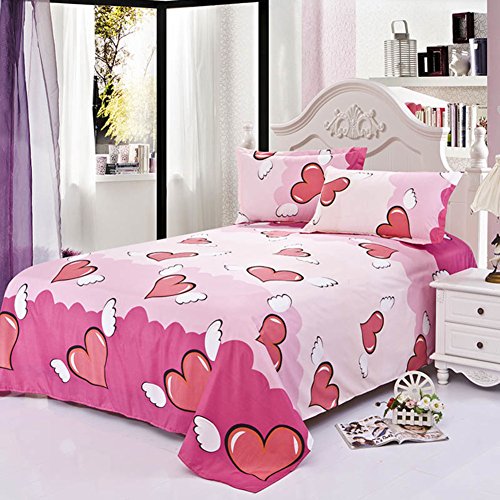 Feuilles individuelles cartoon pour lits doubles drap doux taille 230x230cm