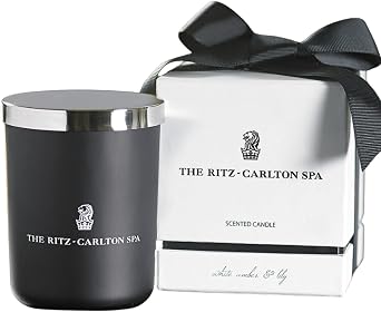 The Ritz-Carlton Spa White Amber and Lily Candle - Notes of Amber, Lily, and Ginger - 8.5 oz.