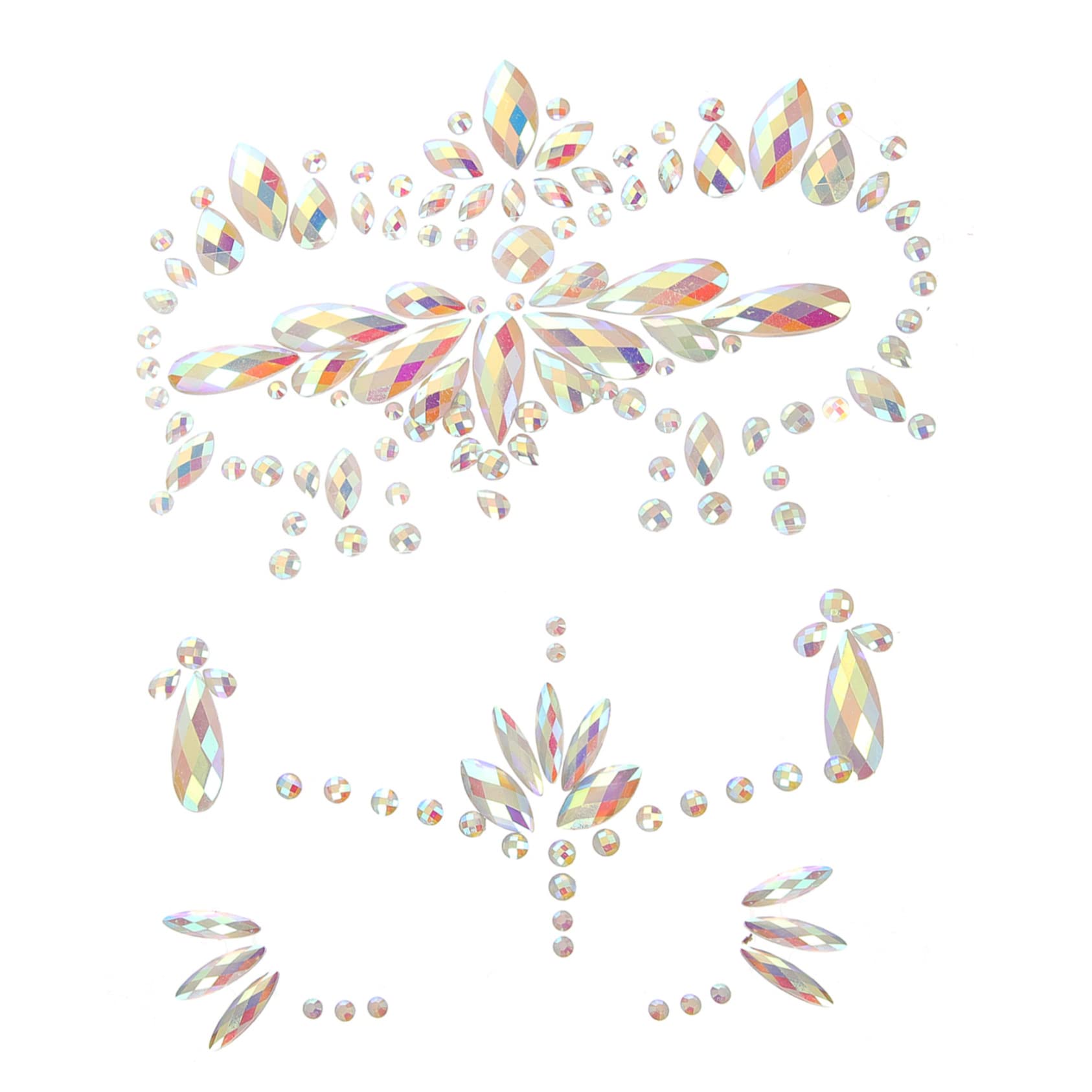 Abaodam 15hojas Gemas Faciales Brillantes y Fluorescentes Para Maquillaje De Halloween Pegatinas Adhesivas Para Fiestas y Carnaval De Decorativas