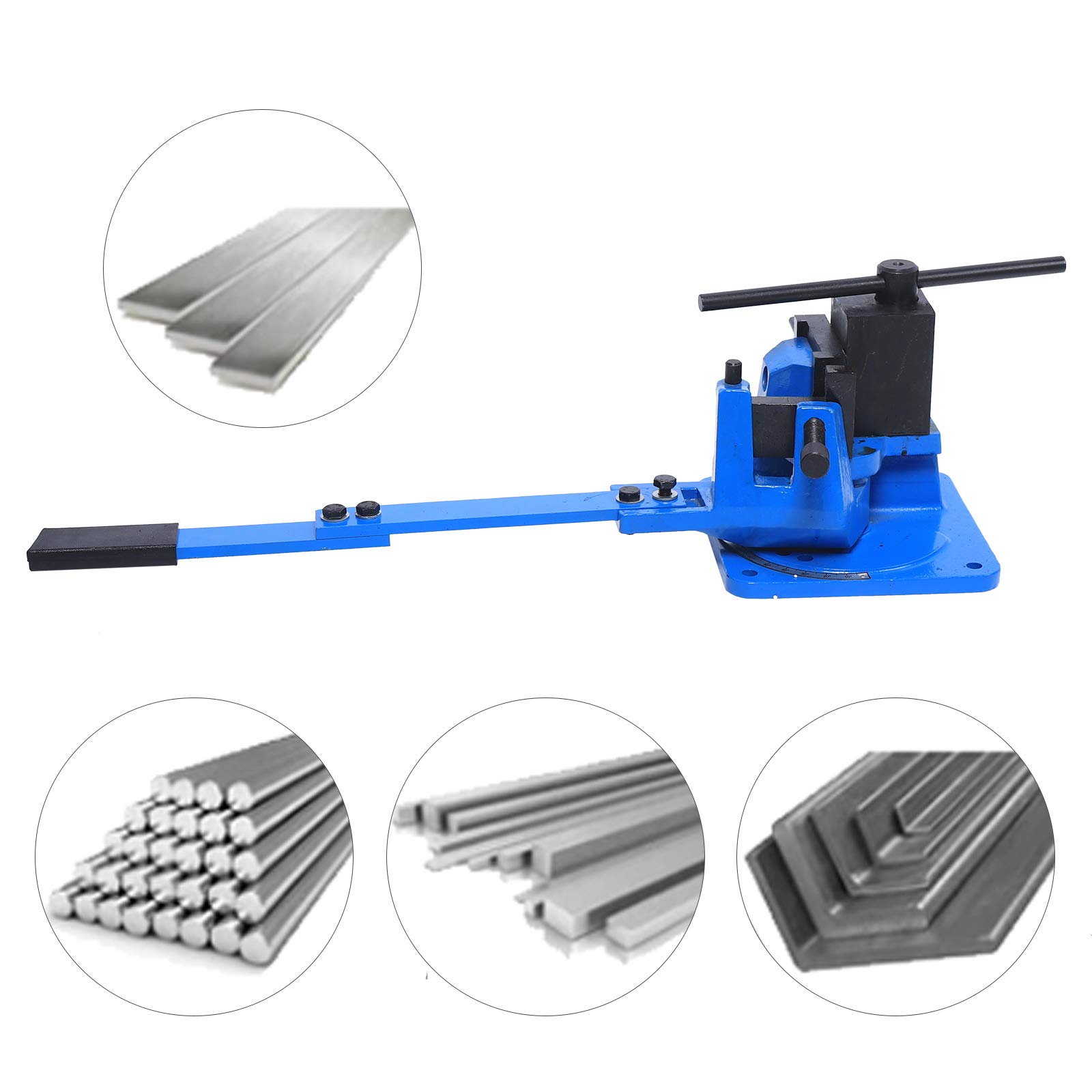 Universal Biegemaschine Metal Bender Set UB-100A Flat Round Square Steel Bending Machine Manual Metal Bending Machine Cast Steel Heavy Duty Metal Bending Tool