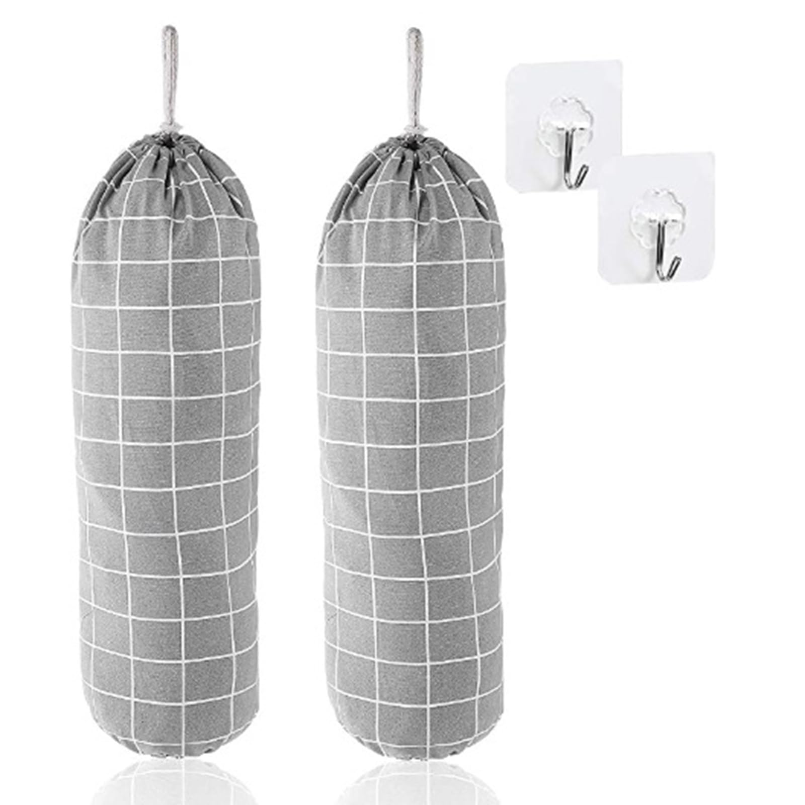 HDOYTXXM Linen Wall Hanging Trash Bag Dispenser for Kitchen Bathroom Garage Storage Sturdy and Tear Resistant Wall Mounted Garbage Bag Dispenser