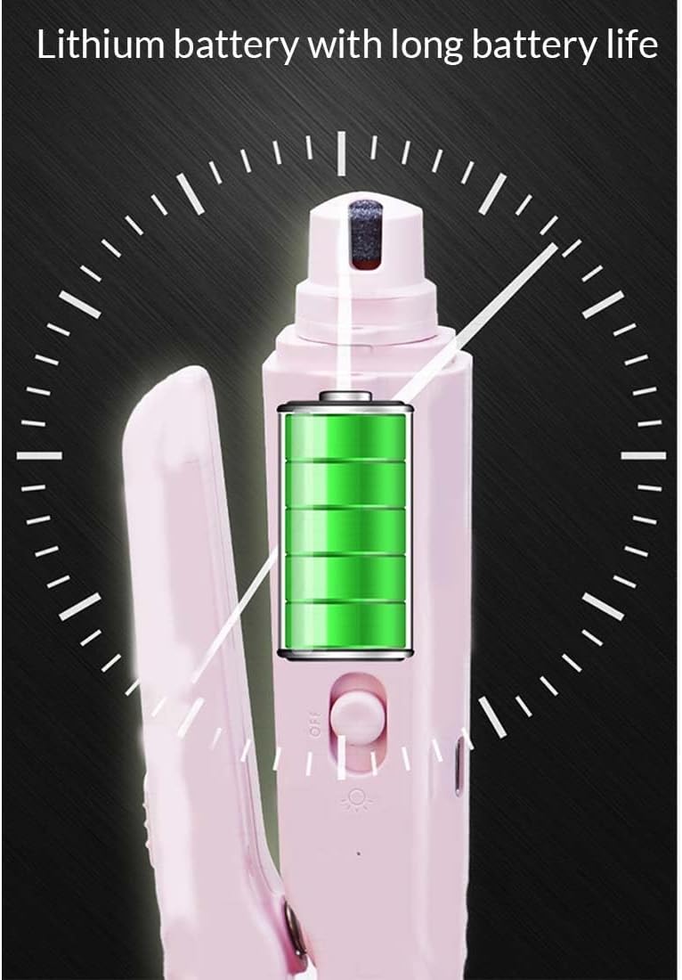 Pupnourish Nail Trimmer, The SafeTrim by PupNourish, 2 in 1 Dog Nail Clippers with Light, Grinder Silent, Splash Guard, Trimmer Supplies for Medium Small Large Dogs Cats (White) - Image 6