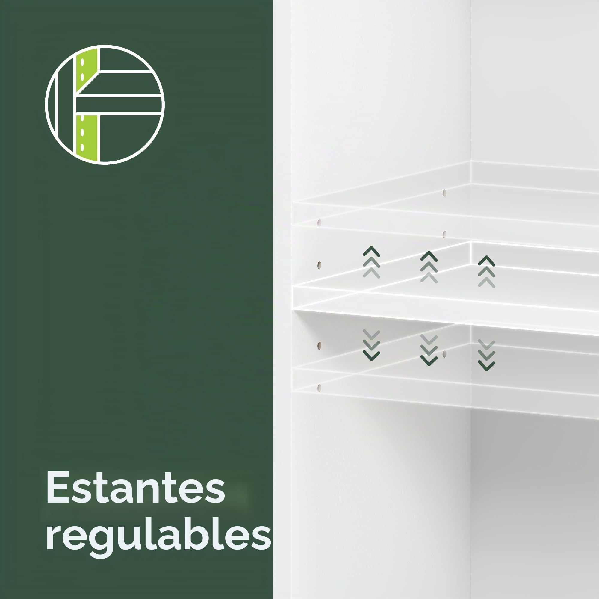 Furinno Jaya Estantería, Librero de 3 niveles con Repisas Ajustables, 24.1 x 62.2 x 102.4 cm, para organización y almacenamiento, para sala de estar, dormitorio y oficina en casa, Blanco
