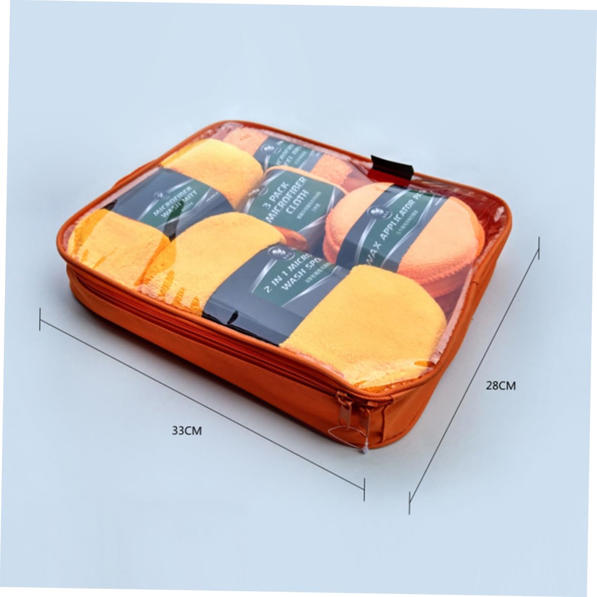 FELTECHELECTR Complete Car Wash Set Mitt Brush Sponge Pad 9pc Cleaning Kit for Car Truck Rv Bo