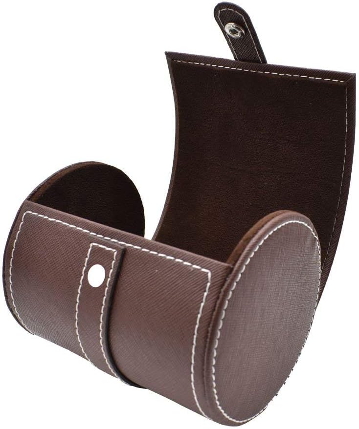 DoDoLightnessMen’s Tie Case Necktie Storage Box for Travel-Tie Travel Case Roll -Perfect Business Gift-Faux Leather Necktie Anti-Wrinkle Storage Case