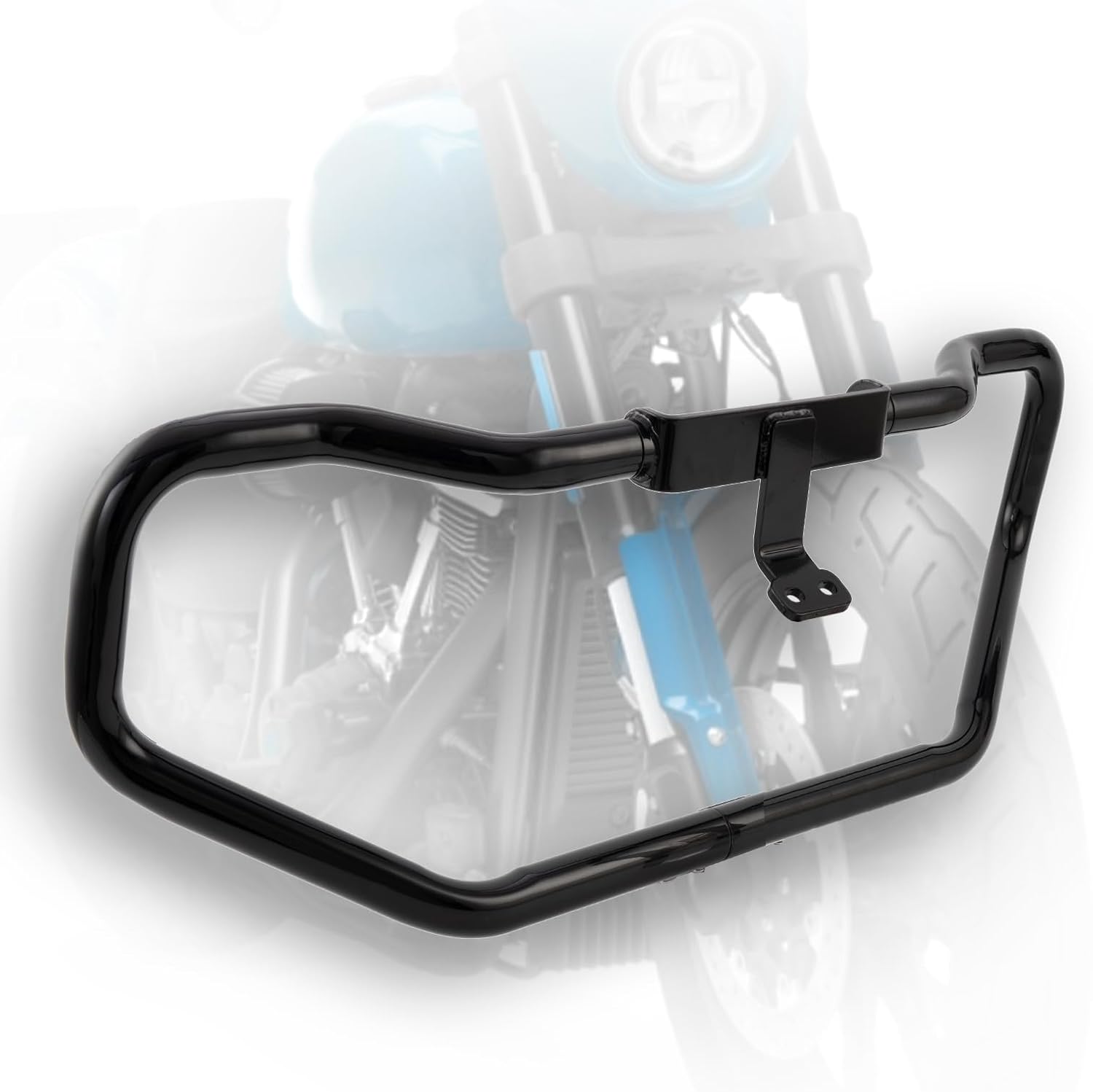 Classic Low-Profile Engine Guard Highway Bar for Harley Davidson Sportster Iron 883 XL883N 09-22;1200 Custom XL1200C 04-22;Roadster XL1200R 883 XL883 XL883C '04-08; Superlow 14-22(GlossBlack)