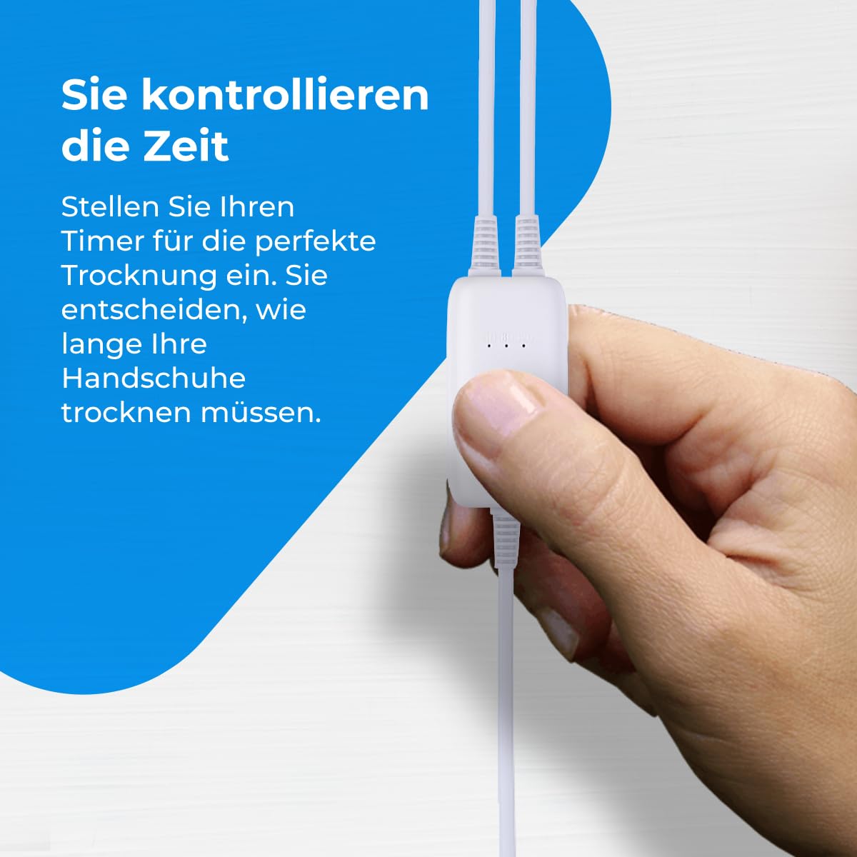 NK Elektrischer Boxhandschuhtrockner und Geruchs-/Feuchtigkeitsentferner, schnelltrocknend für den täglichen Gebrauch, automatische Abschaltung, 3-Timer