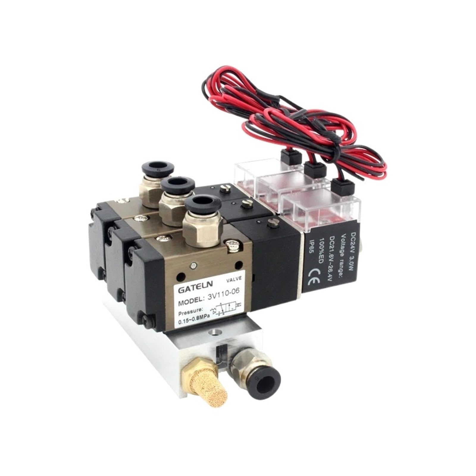 Station d'électrovanne 3V110-06-NC AC 220V pour l'automatisation d'atelier