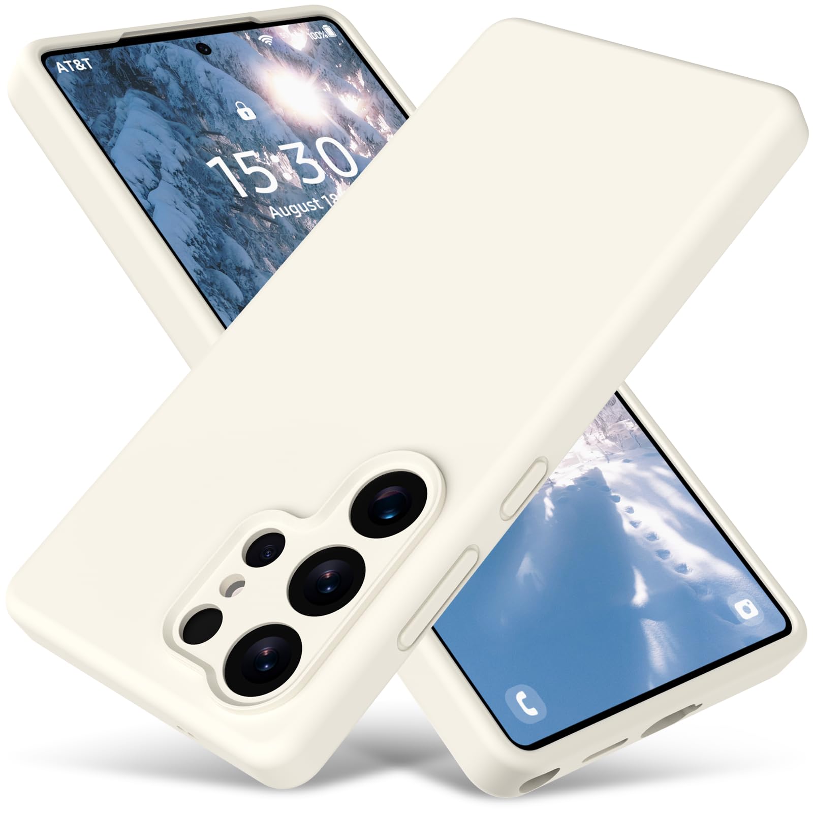 Varikke for Samsung Galaxy S25 Ultra Case, Liquid Silicone Upgrade [Camera Protection] [Anti-Scratch Microfiber Lining] Slim Soft Touch Gel Rubber