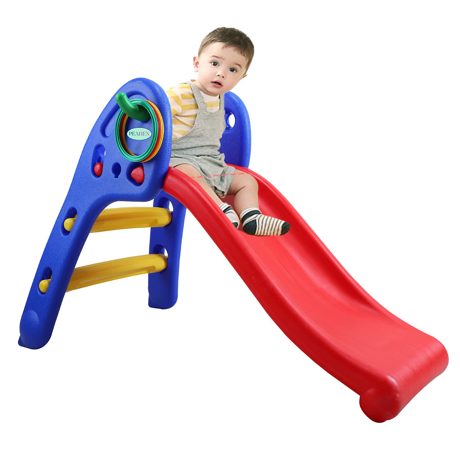 PEAHEN Foldable Slide/Garden Slide/First Slide for Kids, Age 1-3 Years (Multi Color) (B09BFTBNWS) Amazon Price History, Amazon Price Tracker