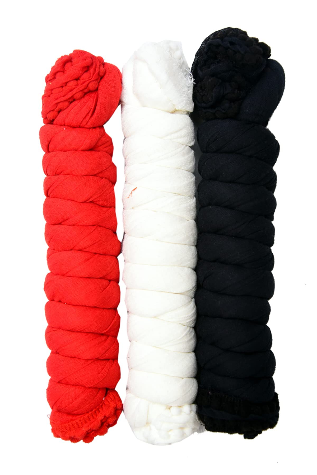 NEGLIGEEWomen's Solid Cotton Dupatta 2.25 Meter Pack of 3