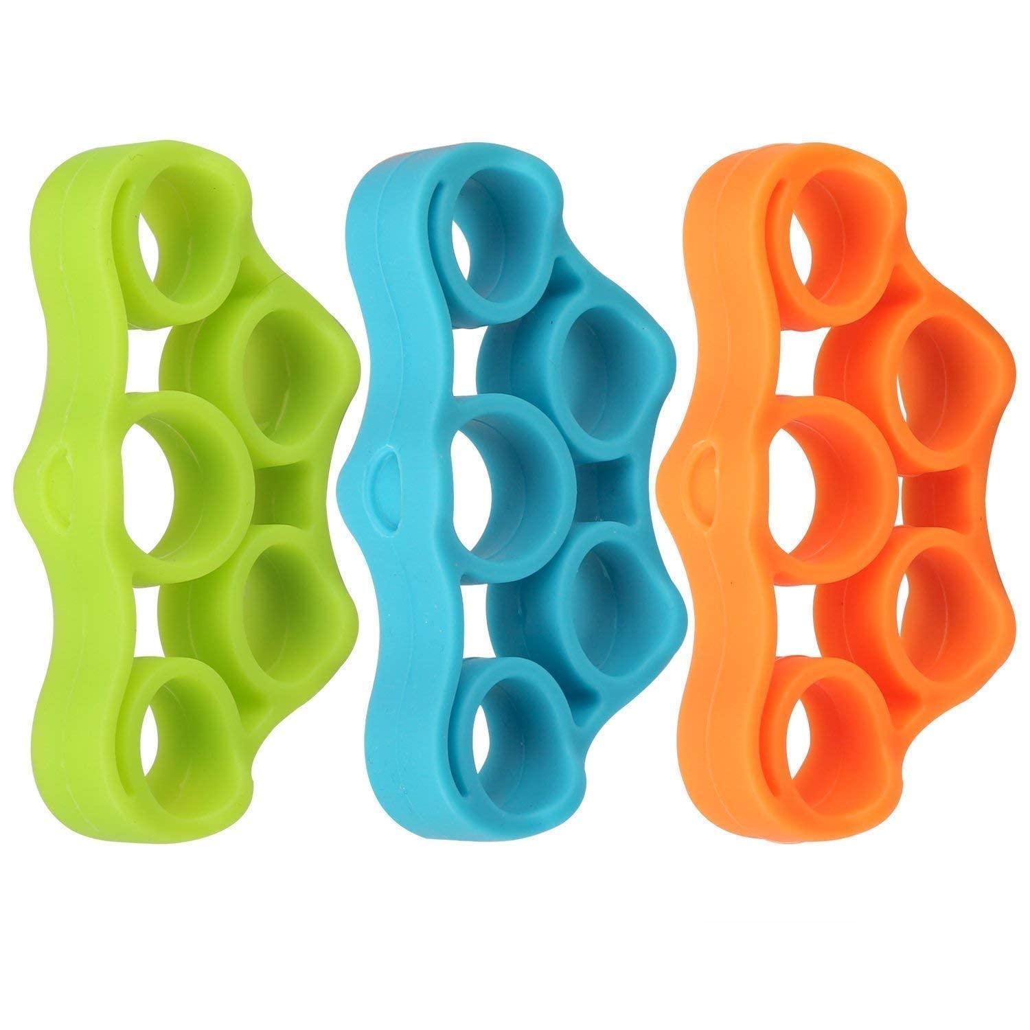 VAQUITA Hand Grip Strengthener Finger Exerciser | Palm Exercising Tool with Different Resistance Level | Strengthen Forearm and Fingers | Guitar Playing Tools (Finger Exerciser 3 Set) (B089SYZ29K) Amazon Price History, Amazon Price Tracker