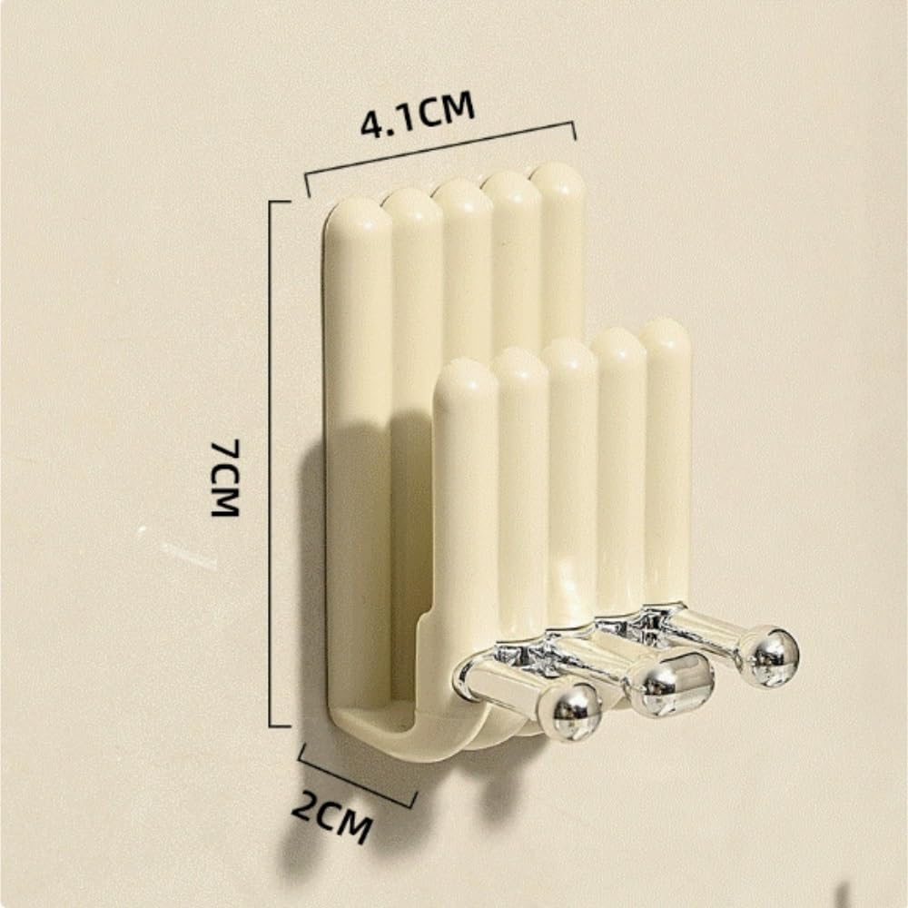 Uchwyt Na Szczoteczki Do Zębów Akcesoria Łazienka Uchwyty Na Szczoteczki Do Zębów I Kubki Pastę Nie Wymagają Wiercenia(2pcs)