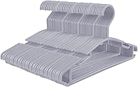 Vista 10 de GoodtoU Perchas para niños pequeños, paquete de 100 perchas de plástico gris para niños