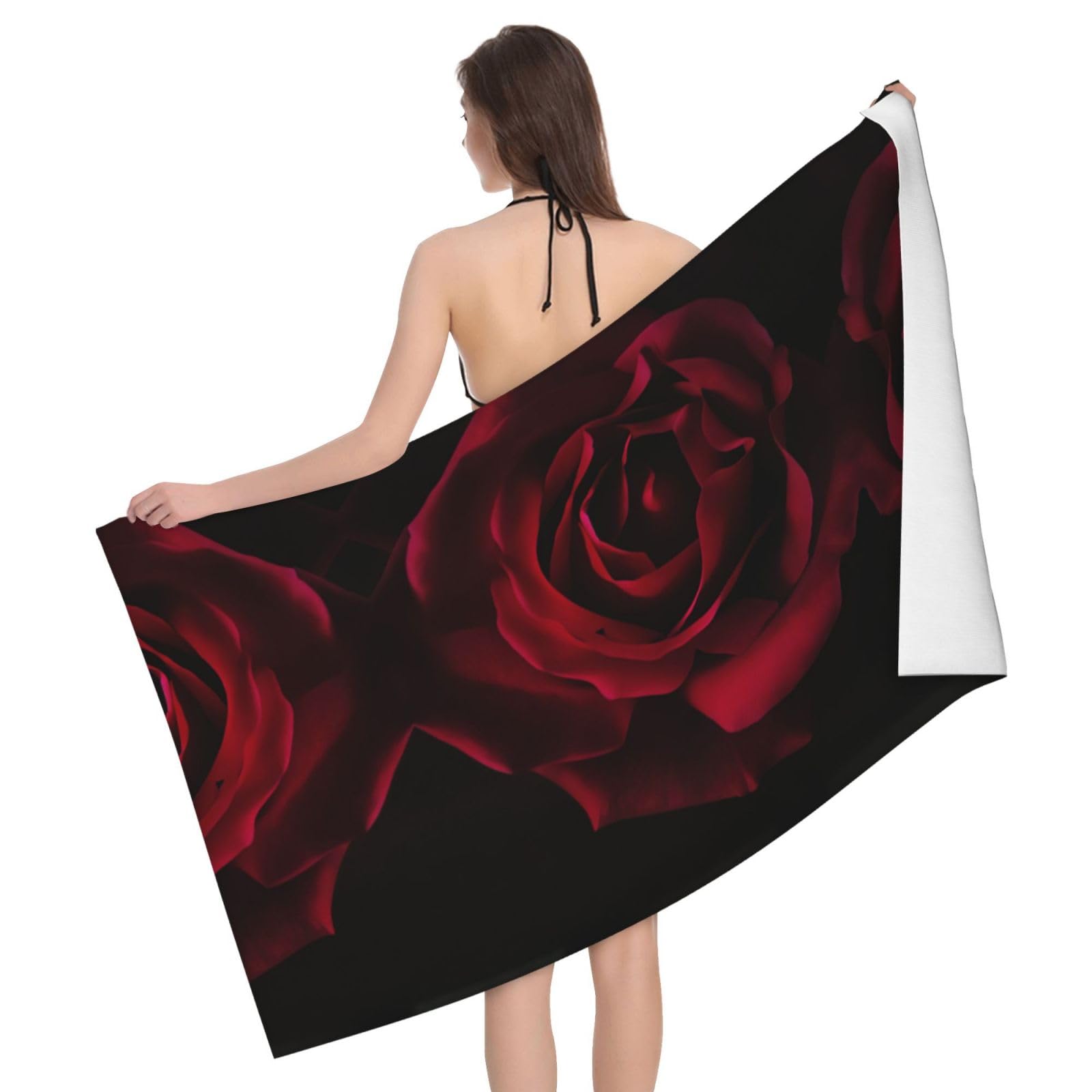 Drap de voyage fleur de rose pour vos sessions camping et outdoor