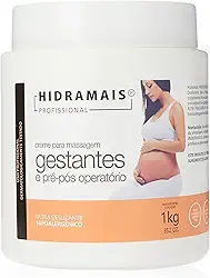 Creme Massagem Hidramais Gestante Pós Operatório 1Kg - Hidratação Profunda e Prevenção de Estrias - Deslizamento Profissional e Rápida Absorção