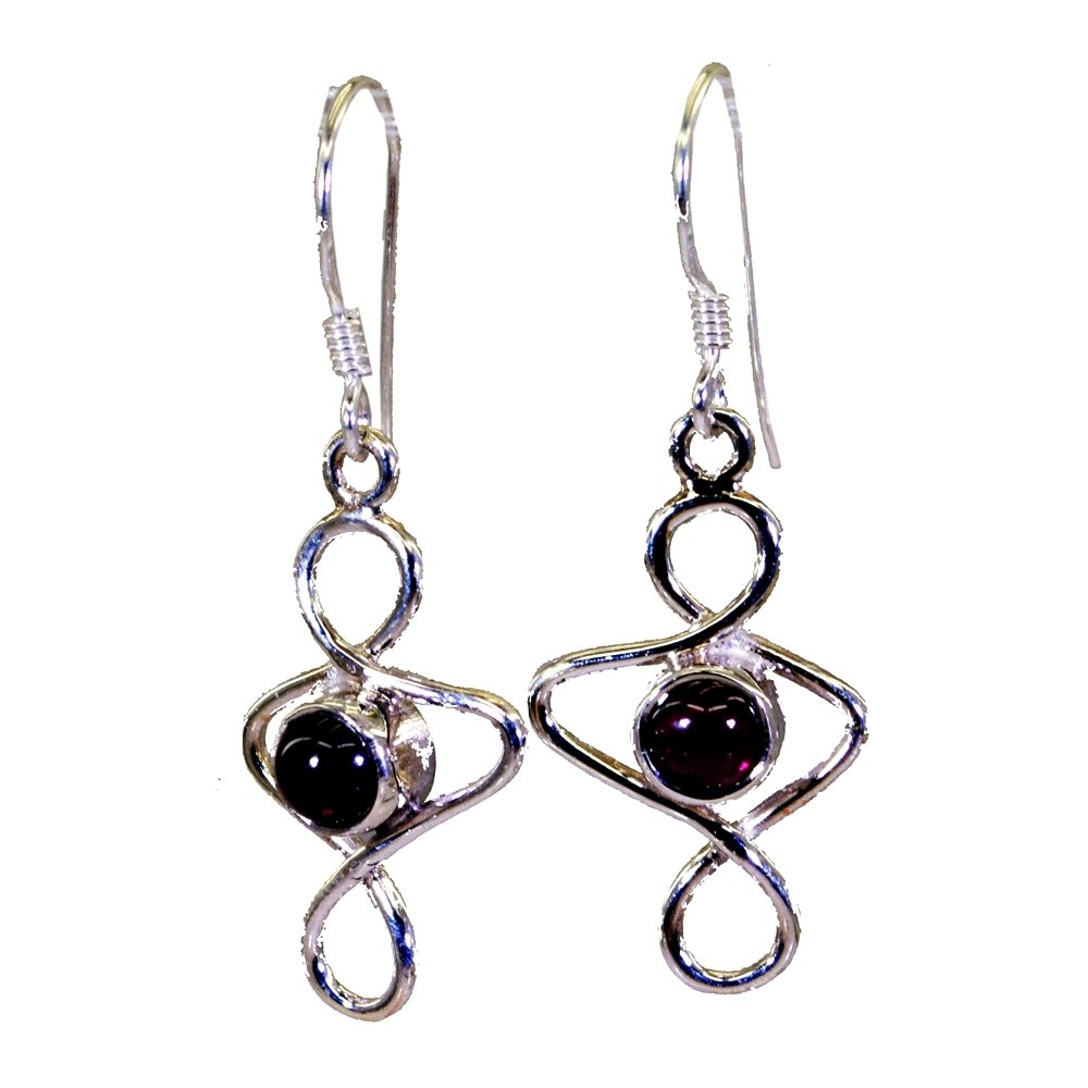 Pendientes de granate de plata para lucir en tu día a día con estilo boho 5