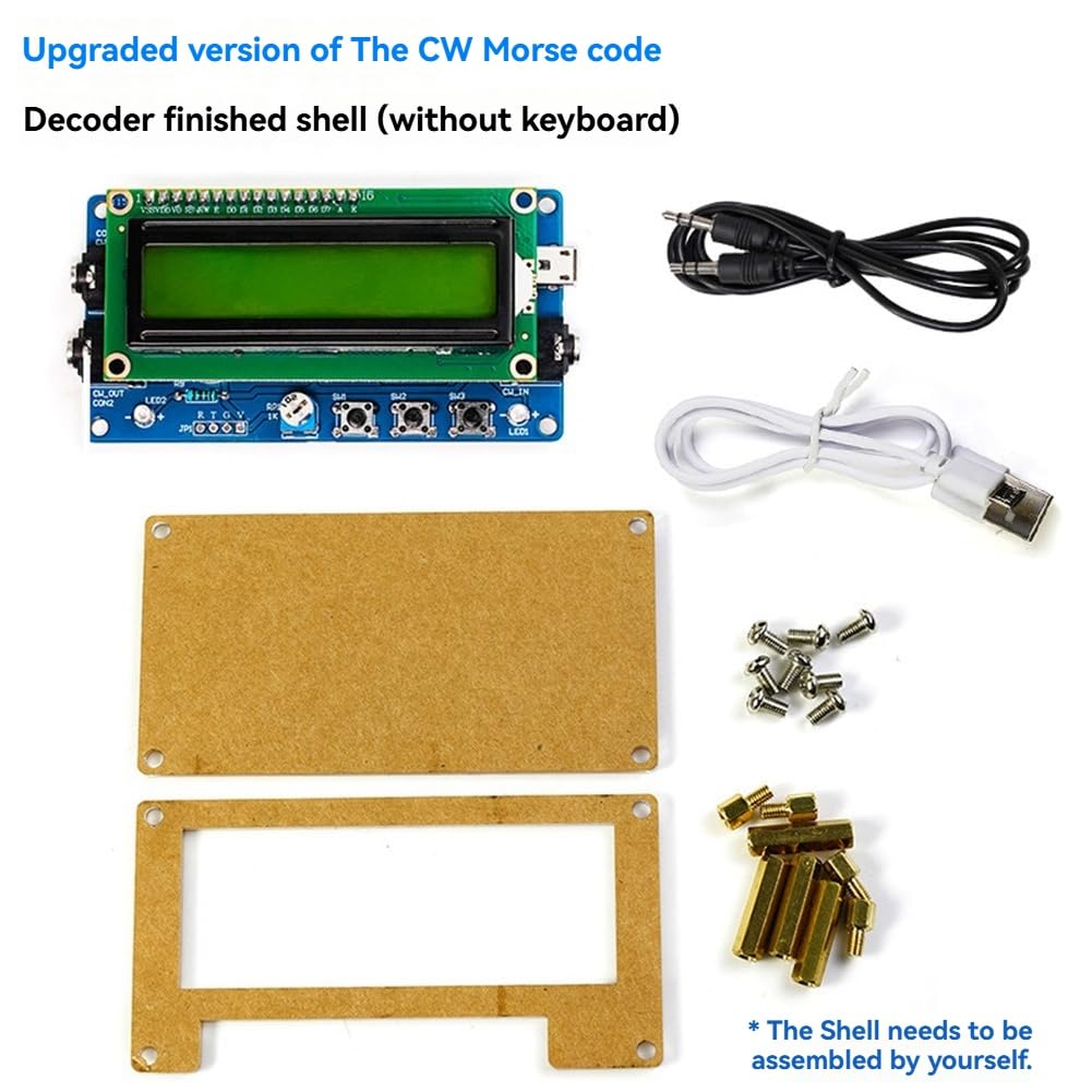 Decodificatore Morse Code CW Aggiornato + con Display Digitale LCD Kit Trainer Morse Code Decoder CW