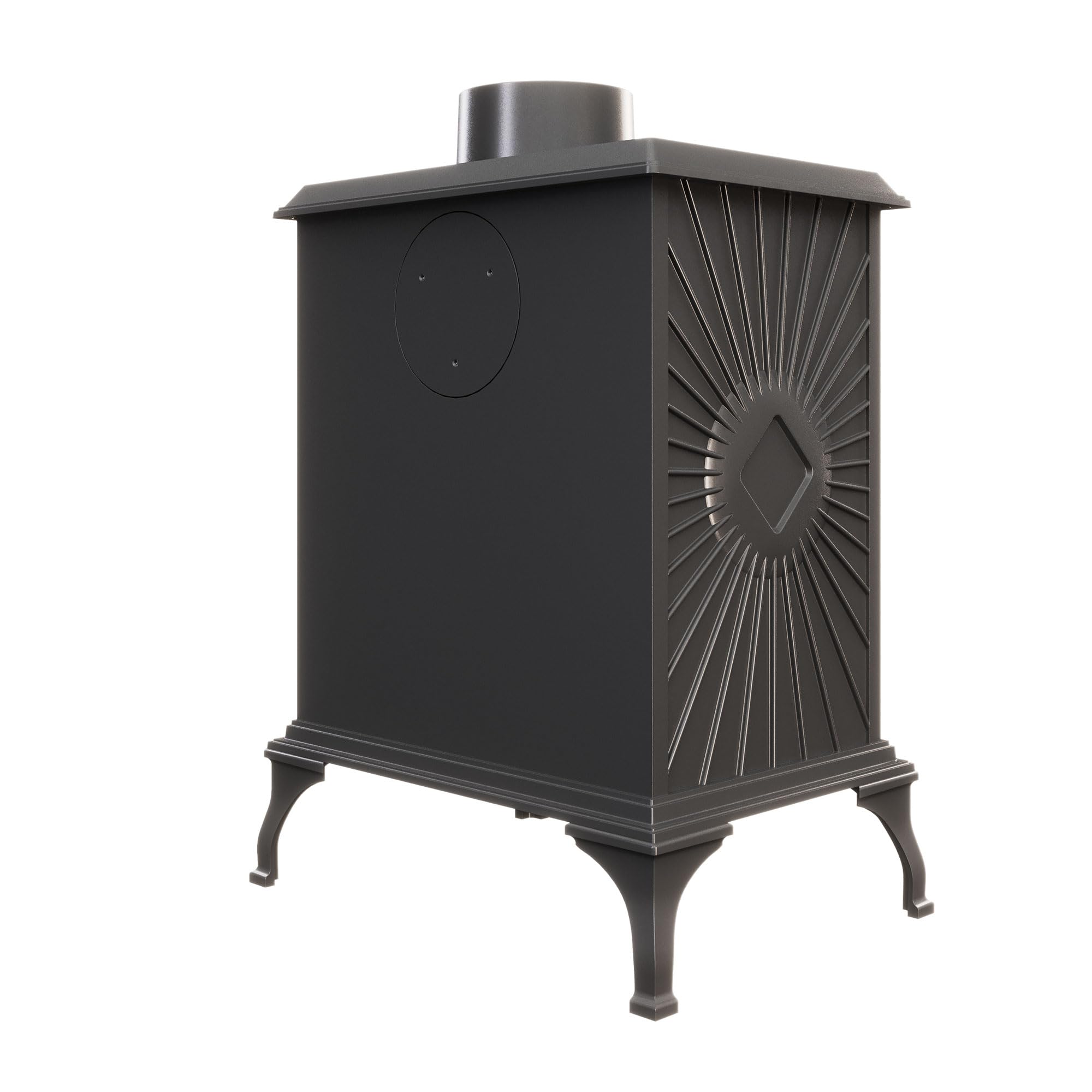 Poêle à bois sans installation, en fonte noire - P3 (7,4 kW) ECO