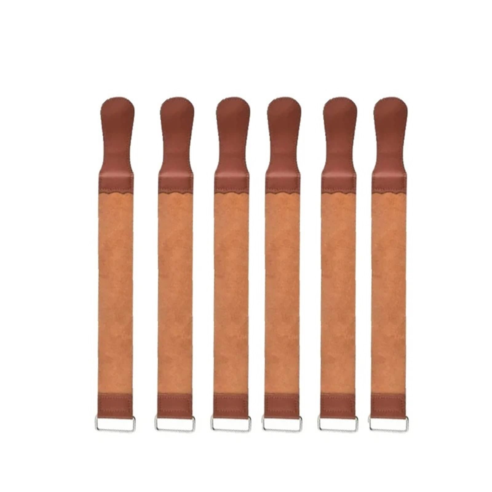 Coramella per Affilatura Cinturino in pelle for affilatura, rasoio a mano libera, affilatrice, lucidatura, cintura for Per Rasoi, Affilatura Coltelli E Scalpelli(Leather 6 pcs)