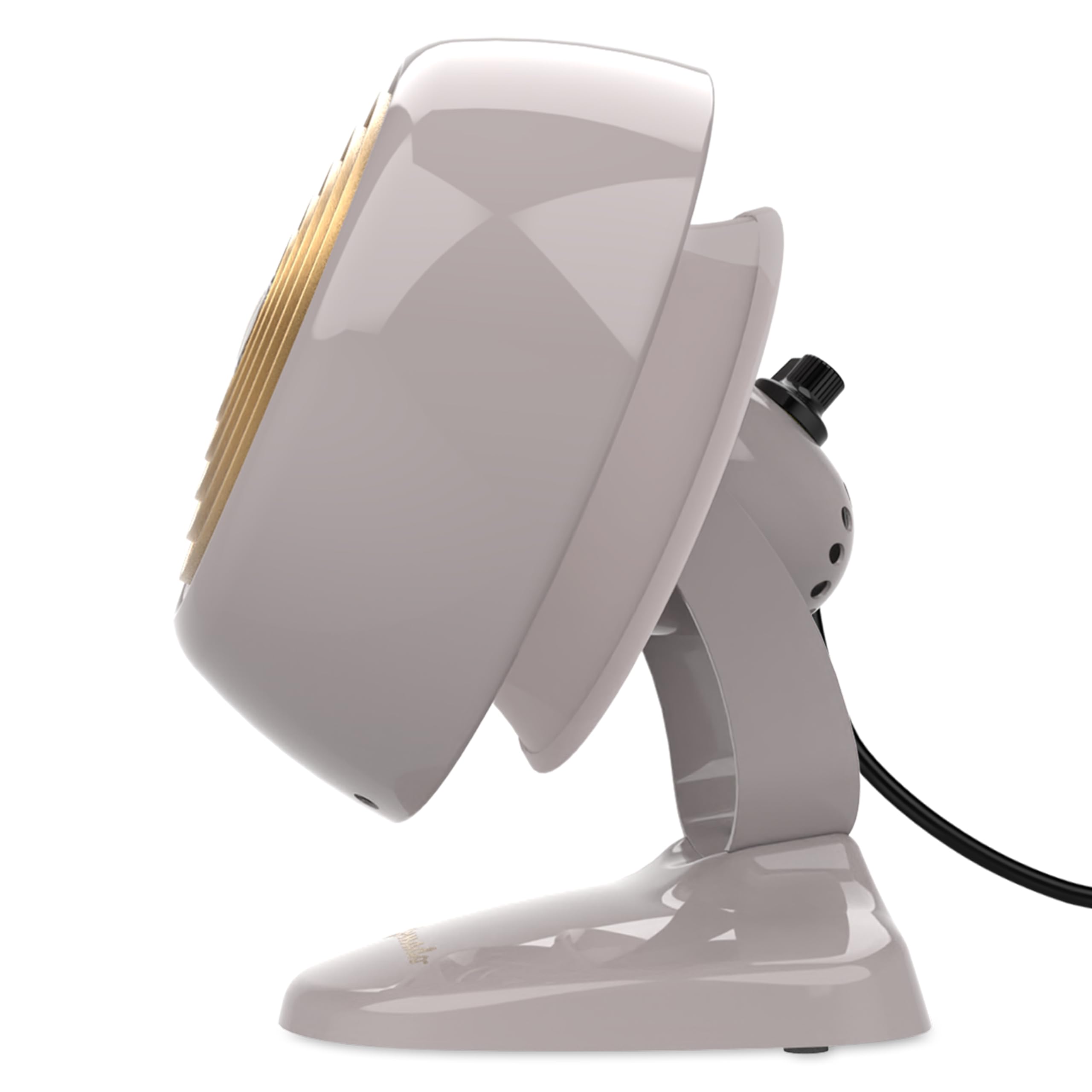Vornado VFAN™ Mini ventilador, circulador clásico clásico, circulador de aire de metal retro, para computadora y mesita de noche, 2 velocidades, inclinación ajustable, refrigeración personal con flujo